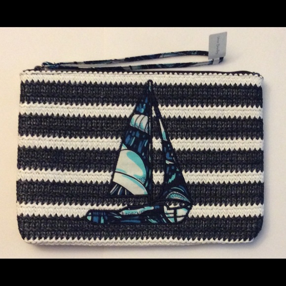 Vera Bradley Straw Ship Beach Wristlet NWT - Picture 1 of 4